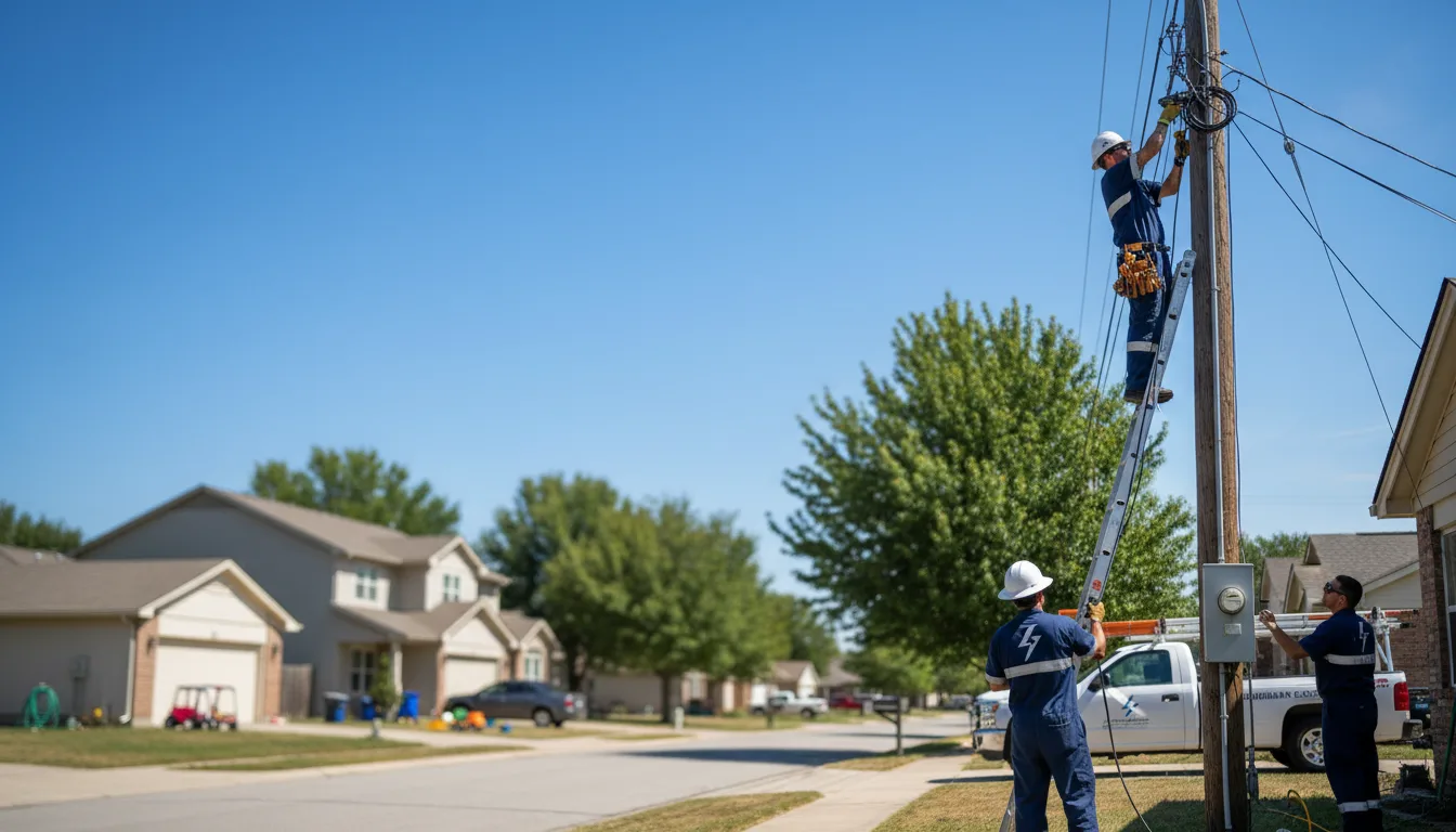 Residential electrician providing installation services in Wellington, OH